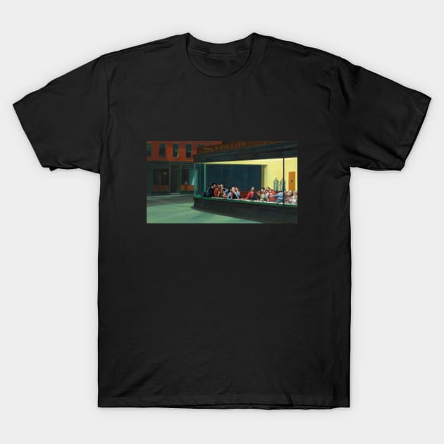 Nighthawks Last Supper T-Shirt by phneep